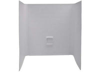 Lippert RV Shower Surround - 24"D x 46"W x 62"H, White, Tile  • 210398