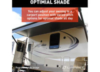 Lippert Solera 1000 Series Universal RV Awning Arms & Hardware Kit - 63"-68" Short, Black  • 434715