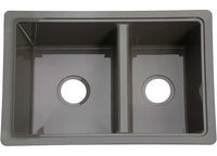 Lippert ABS Plastic Drop-In Rectangular Double Bowl Kitchen Sink - 25"L x 17"W  • 808488