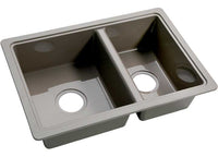 Lippert ABS Plastic Drop-In Rectangular Double Bowl Kitchen Sink - 25"L x 17"W  • 808488