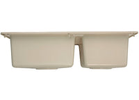 Lippert Plastic Parchment Drop-In Rectangular Double Bowl Kitchen Sink (25"L x 17"W)  • 809029
