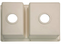 Lippert Plastic Parchment Drop-In Rectangular Double Bowl Kitchen Sink (25"L x 17"W)  • 809029