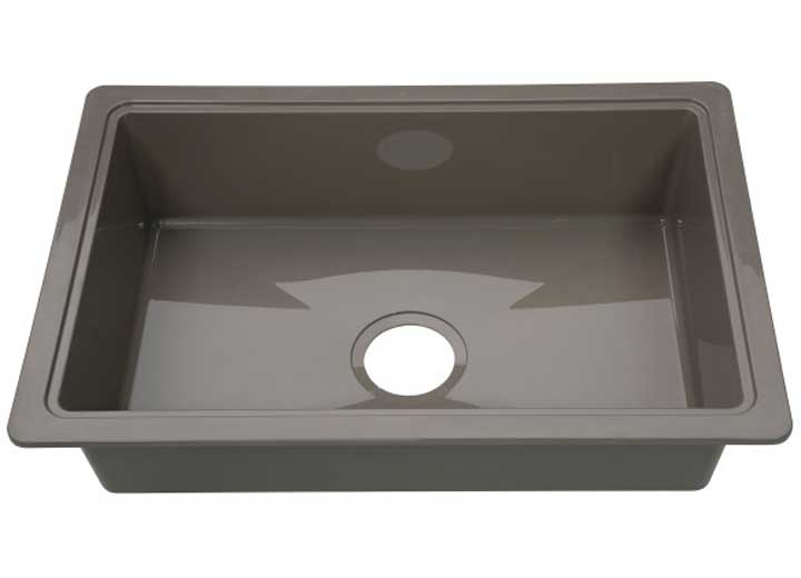 Lippert ABS Plastic RV Single Kitchen Galley Sink, 25" x 17" x 6.6"  • 809033