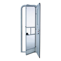 Lippert Right Hinge RV Radius Entry Door with Screen Door - 26" x 78", Polar White  • V000381471