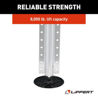 Lippert Hydraulic Jack Assembly in Silver - Aluminum - 8,000 lbs  • 3728923