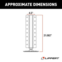 Lippert Hydraulic Jack Assembly in Silver - Aluminum - 8,000 lbs  • 3728923