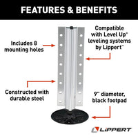 Lippert Hydraulic Jack Assembly in Silver - Aluminum - 8,000 lbs  • 3728923