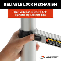 Lippert On-The-Go 14'6" Telescoping RV Ladder  • 2021126697