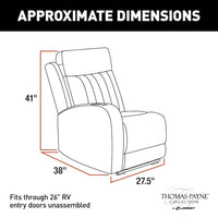 Thomas Payne Seismic Series RV Theater Seating Recliner - Right Arm, Millbrae  • 2020129316