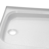 Lippert Shower Pan with Left Drain; 24" x 32", White  • 210369