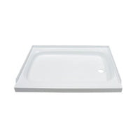 Lippert RV Shower Pan with Right Drain - 24" x 36" White  • 210375