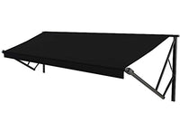 Lippert Power & Hybrid 10'W x 8'Ext. Black Vinyl Hybrid RV Patio Awning Roller Assembly & Black End Caps  • V000211447