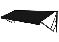Lippert Power & Hybrid 17'W x 8'Ext. Black Vinyl Hybrid RV Patio Awning Roller Assembly & Black End Caps  • V000231446