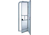 Lippert RV Entry Door - Radius, Right Hand Orientation, 24"W x 72"H, Polar White w/White Window Frame  • V000381467
