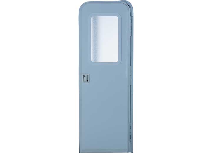 Lippert Right Hinge RV Radius Entry Door with Screen Door - 32" x 72", Polar White  • V000381473