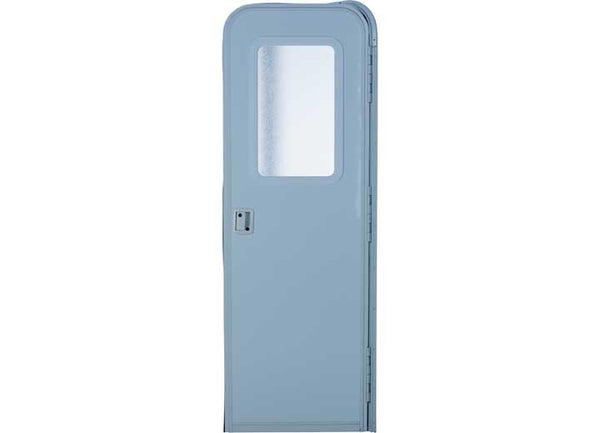 Lippert Right Hinge RV Radius Entry Door with Screen Door - 32" x 72", Polar White  • V000381473