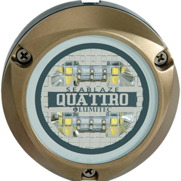 Lumitec SeaBlaze Quattro Series 3.85" Spectrum RGBW 2000 lm Surface Mount Underwater LED Light  • 101510