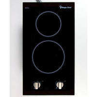 Magic Chef 12" Electric Cooktop, 120V, Black  • MCSCTE12BG2