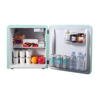 Magic Chef 1.6 Cubic Feet Retro Style Mini Fridge, Mint Green  • MCR16CHM