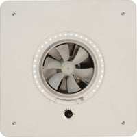 Maxxair Mini Plus Roof Vent with Screen and Fan, White  • 00-03801