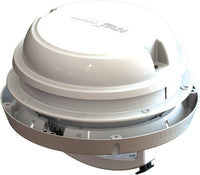 Maxxair Maxxfan Dome Plus Roof Vent with White Manual Lid & Fan  • 00-03810W