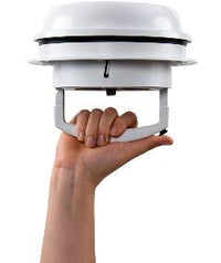 Maxxair Maxxfan Dome Plus Roof Vent with White Manual Lid & Fan  • 00-03810W