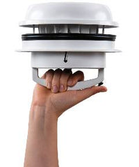 Maxxair Maxxfan Dome Plus Roof Vent with White Manual Lid & Fan  • 00-03810W