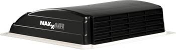 Maxxair Maxxfan Mini Deluxe Roof Vent w/ 12V Fan, Powered Opening, Black  • 00-03851