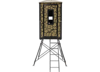 Muddy Gunner Steel Box Blind w/ 5' Tower, Cracked Mud Camo  • MUD-BBBST1000-5C