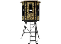 Muddy Bull Box Blind w/ Elite 5' Tower, Cracked Mud Camo  • MUD-BBBST4000-5C