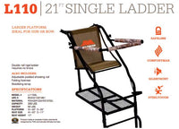 Millennium L110 21' Single Ladder Tree Stand  • L-110-SL