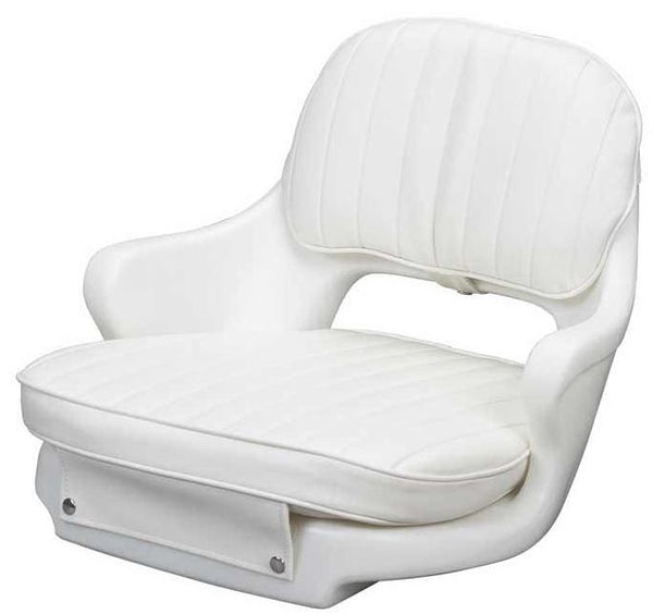Moeller White Helm Seat with Cushions ,Molded Arms & Mounting Plate, 17" H x 18.5" W x 21" D  • ST2000-HD