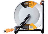 Masterplug 50' 4 Socket 15A Metal Open Cord Reel  • OTMP501512G4SL-US