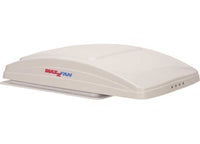 Maxxair Maxxfan Deluxe Roof Vent w/ 12V Fan, Thermostat, & Remote - Powered Lift - 10 Speed, White  • 00-07000K