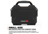 Nanuk 903 Waterproof Hard Case w/ Foam - Black  • 903-1001