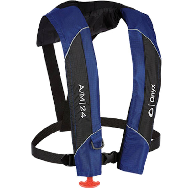 Onyx Outdoor 15 - A/M-24 PFD Blue Inflatable Life Jacket  • 132000-500-004-15