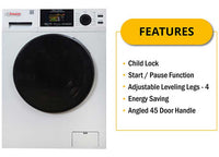 Pinnacle Large Super Combo Washer-Dryer, 15lbs White  • 22-4600 L W
