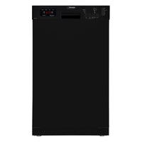 Pinnacle 18" Built-In Dishwasher 8 Place Settings & 8 Wash Programs, Black  • BB 1840