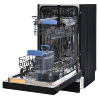 Pinnacle 18" Built-In Dishwasher 8 Place Settings & 8 Wash Programs, Black  • BB 1840
