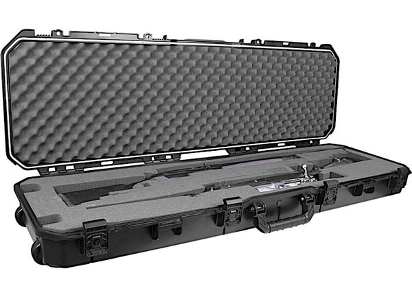 Plano All Weather 2 52" Rifle Wheeled Gun Case, Black  • PLA11852