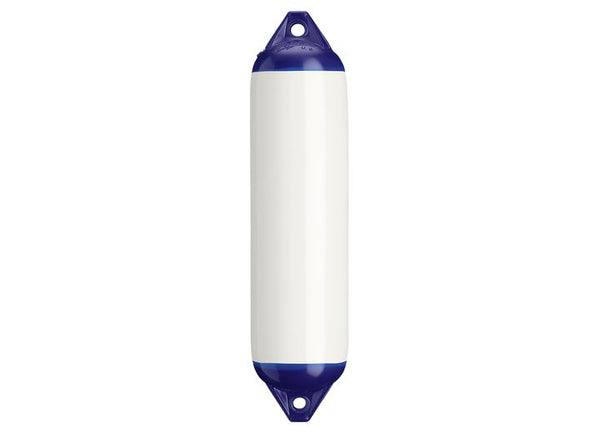 Polyform 6" X 24" F-Series Boat Fender, White/Blue  • F-1 WHITE