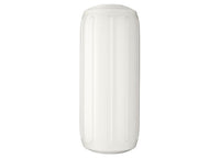 Polyform 8.5" D x 20.5" L White Line Through Center Cylindrical Inflatable Fender with Air Adaptor  • HTM-2 WHITE