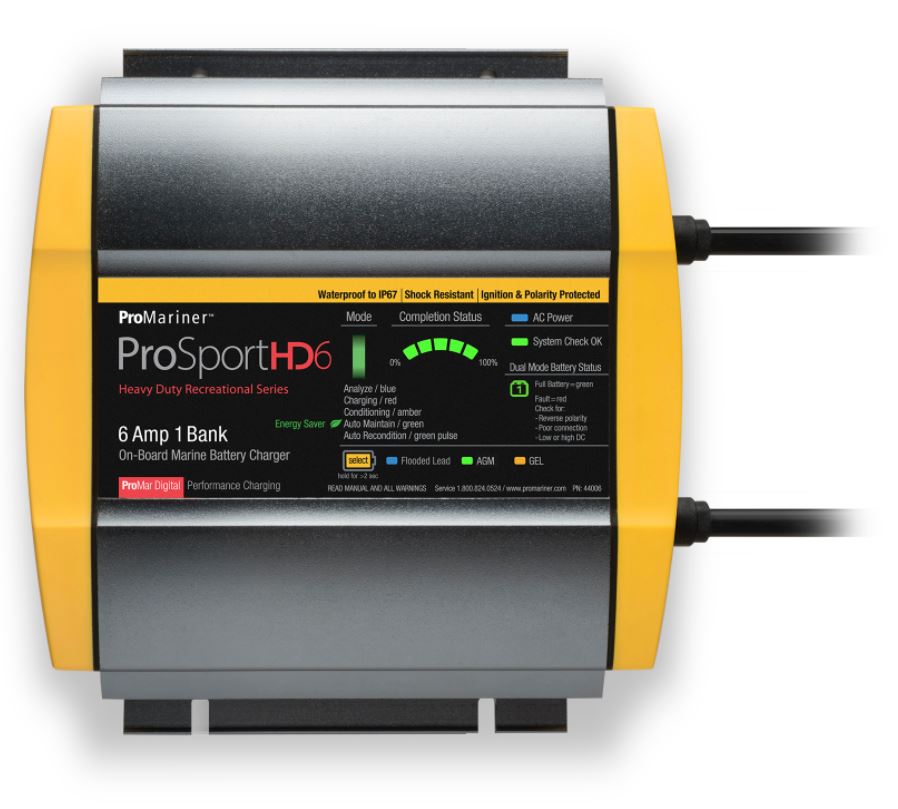 ProMariner ProSportHD 6 Gen 4 - 6 Amp - 1 Bank Battery Charger  • 44006