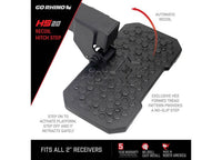 Go Rhino HS-20 Textured Black Hitch Step for 2" Receivers  • HS2012T