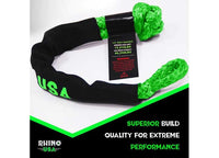Rhino USA 1/2" Synthetic Soft Shackles, Green  • SFTSHACK-12-GRN-2