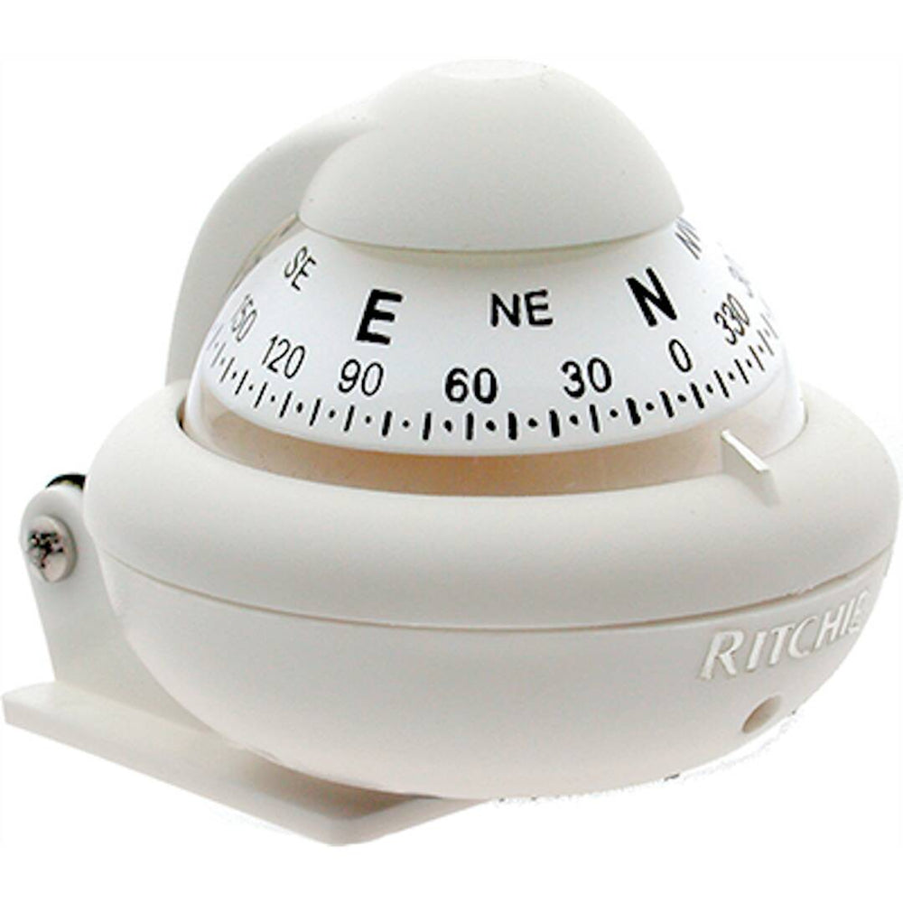 Ritchie RitchieSport White Bracket Mount Compass  • X-10W-M