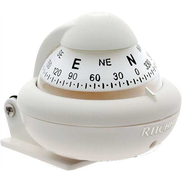 Ritchie RitchieSport White Bracket Mount Compass  • X-10W-M