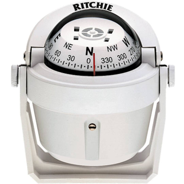 Ritchie Explorer White Bracket Mount Compass  • B-51W