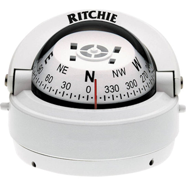 Ritchie Explorer White Binnacle/Surface Mount Compass  • S-53W