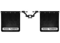 Rock Tamers Mudflap System, Matte Black w/ SS Trim Plates for 2.5" Hitch  • 00110